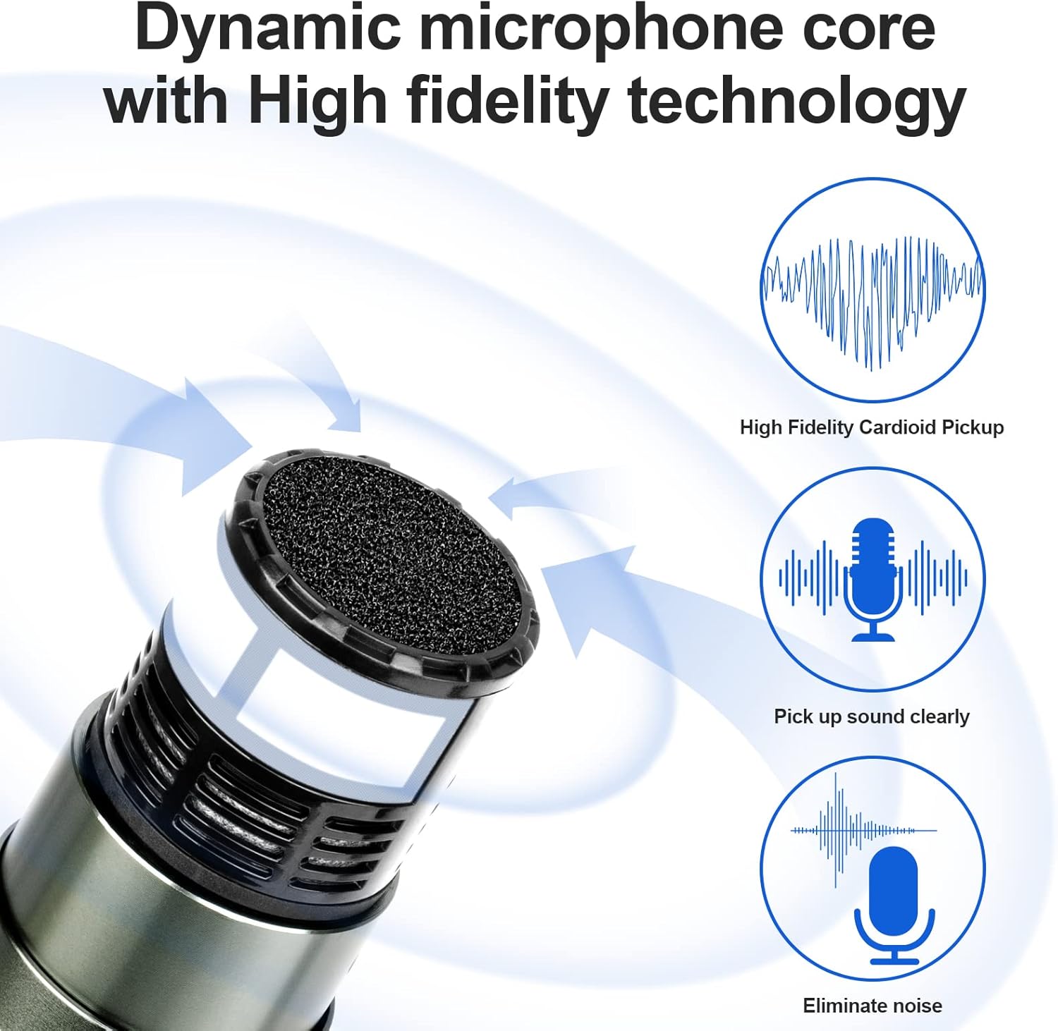 Depusheng DR2400 Dynamic microphone core with high fidelity technology