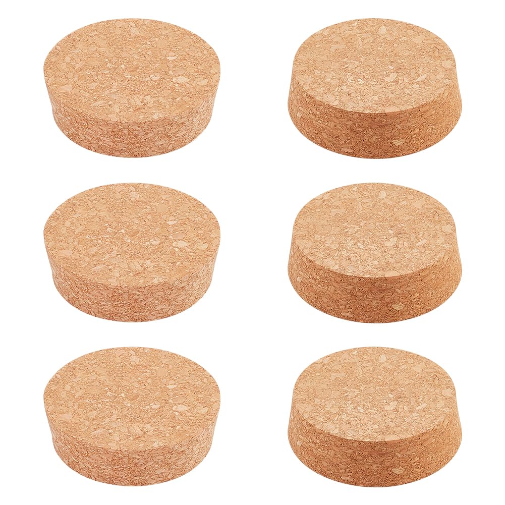 BENECREAT BurlyWood - Tapones de corcho cónicos de madera, 20 unidades, corchos de madera suave para botellas de vino y cerveza, 32 mm de diámetro, 13 mm de grosor — view 10