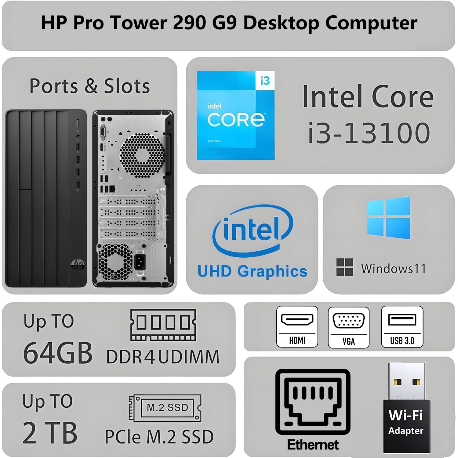 Amazon.co.jp: HP 2026 Pro Tower Business Desktop PC | 第13世代