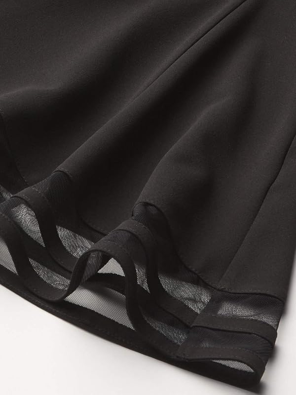 Calvin Klein Girls Sleeveless Party Dress, Fit and Flare Silhouette, Round Neckline & Back Zip Closure,Black, 16 by Calvin Klein - Used condition - US$38.00