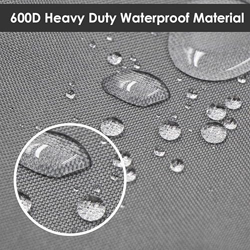 Miniatura 4 de Vailge - Funda para sofá de patio, 100% impermeable, funda para sofá de 3 plazas, funda para muebles de jardín con ventilación y asa.