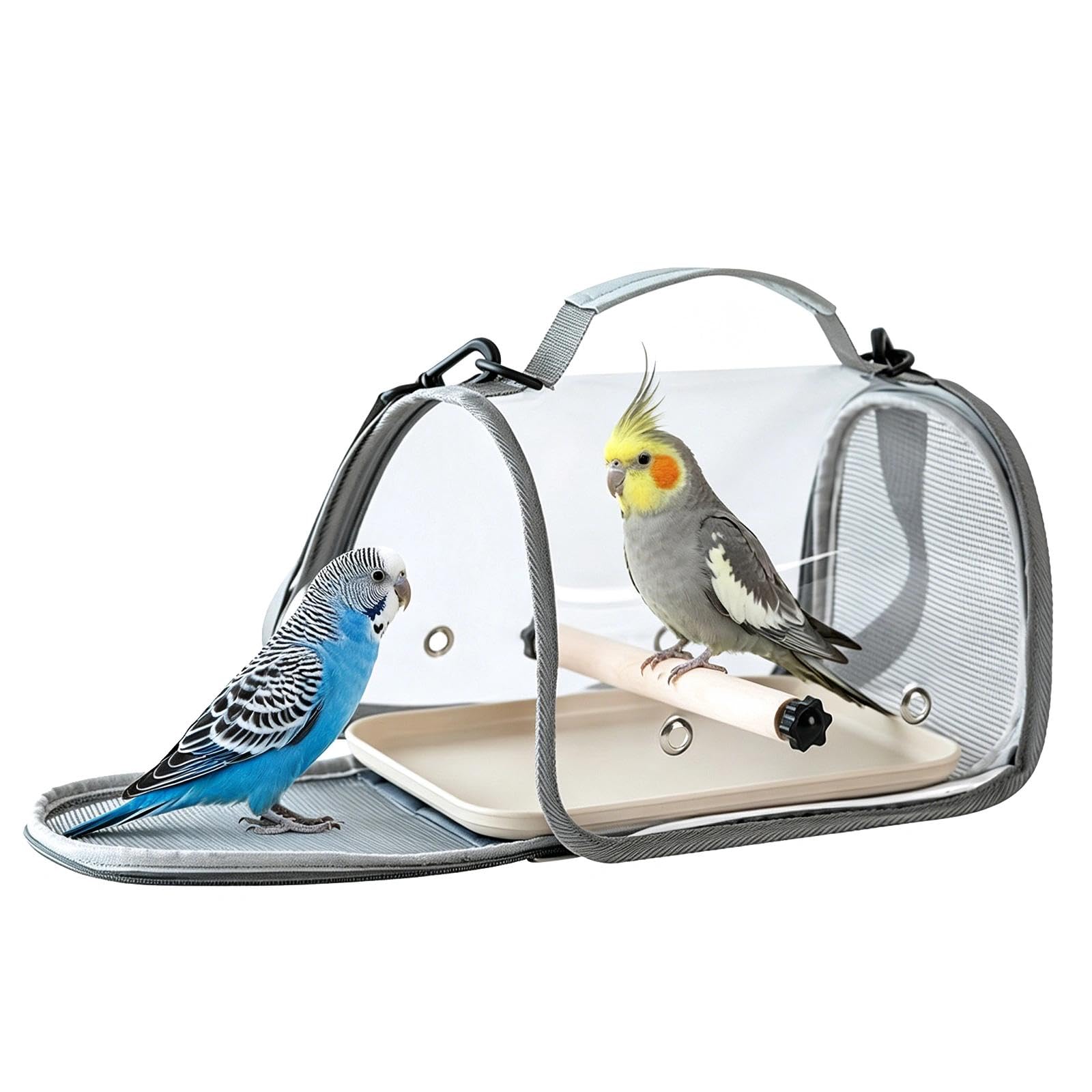 Collapsible Bird Carrier Bag, Oxford Cloth Parrot Travel Cage