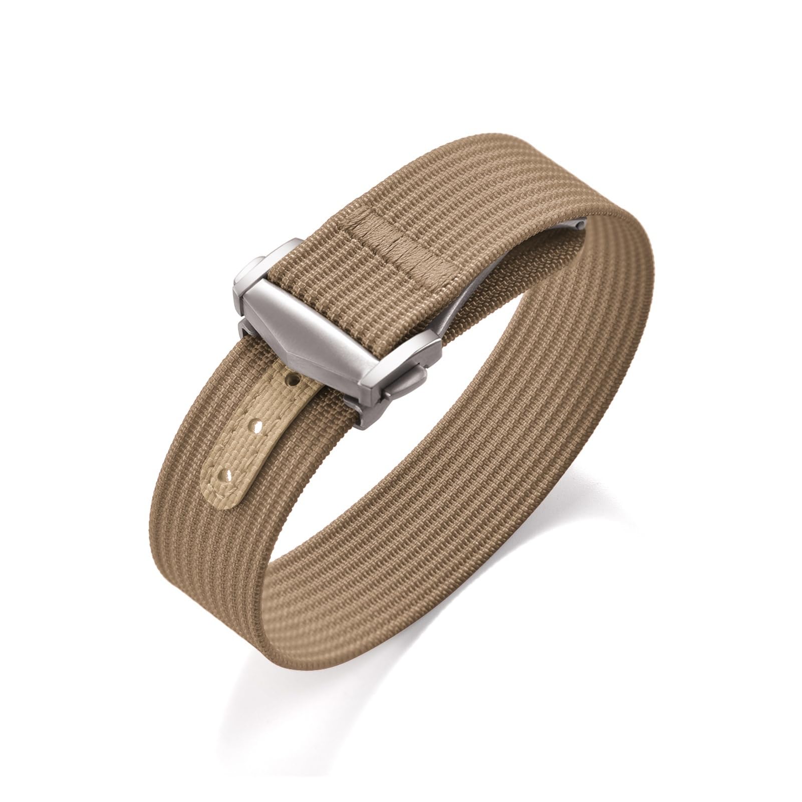 Kompatybilny ze składaną klamrą Omega prążkowany nylonowy pasek do zegarka 18/20/22 mm sportowy pasek do zegarka tkanina FKM gumowy pasek uniwersalna bransoletka