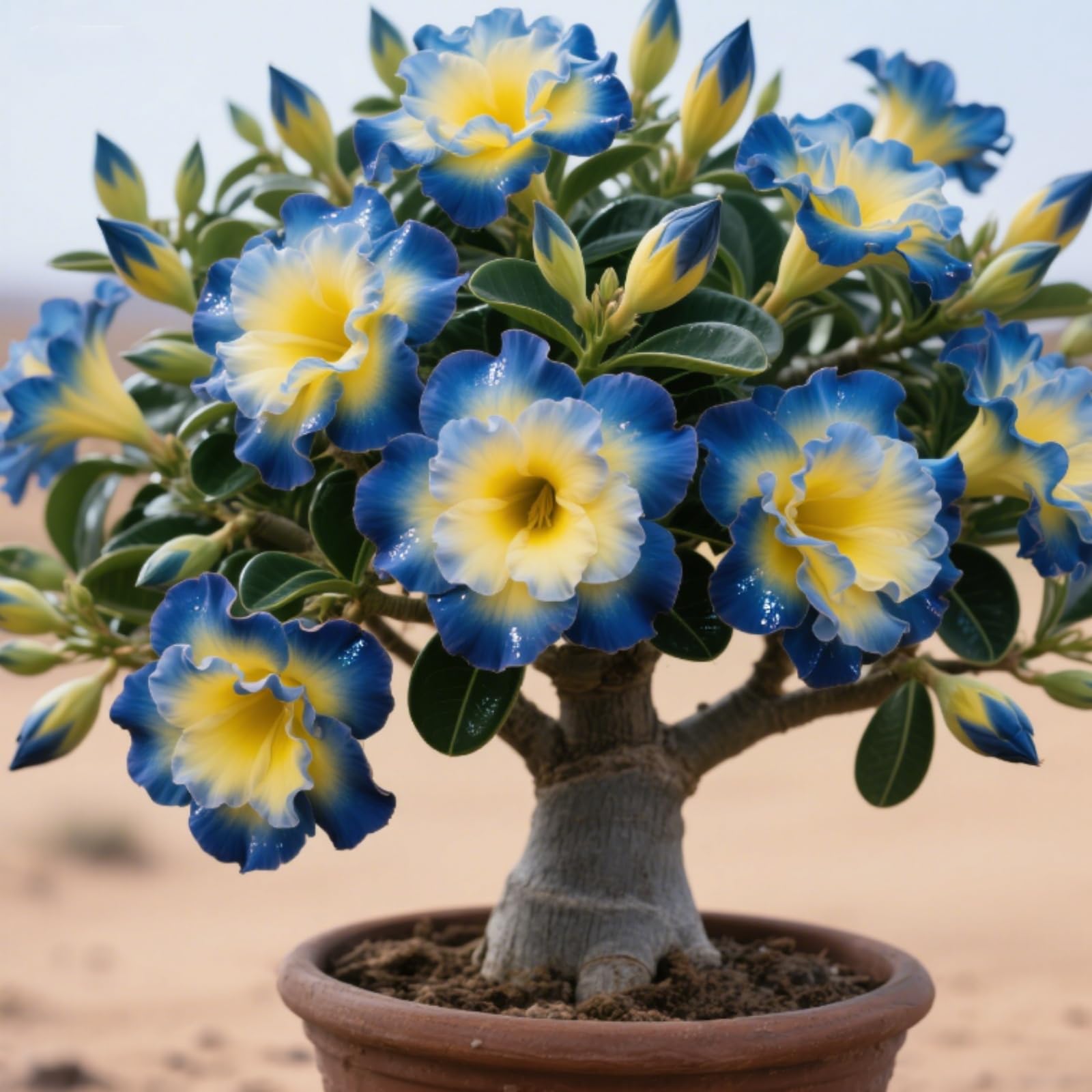 Perennial Desert Rose Bulbs,Rare and Beautiful Adenium Bulbs in Bulk,Professional Planting for Stunning Garden Displays-2 Bulbs-A