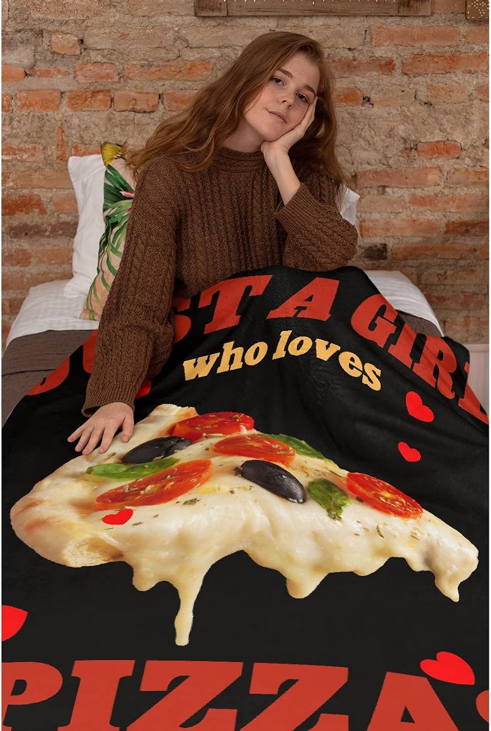 Buy 1 get 1 Just A Girl Who Loves Pizzas Red Ulta Soft Fleece Flannel Blankets Birthday Halloween Throw Blanket Bedding Moving Cover for Picnic Couch Beach Extra Large 120x90 Overking Black Friday - 50% OFF Just A Girl Who Loves Pizzas Red Ulta Soft Fleece Flannel Blankets Birthday Halloween Throw Blanket Bedding Moving Cover for Picnic Couch Beach Extra Large 120x90 Overking