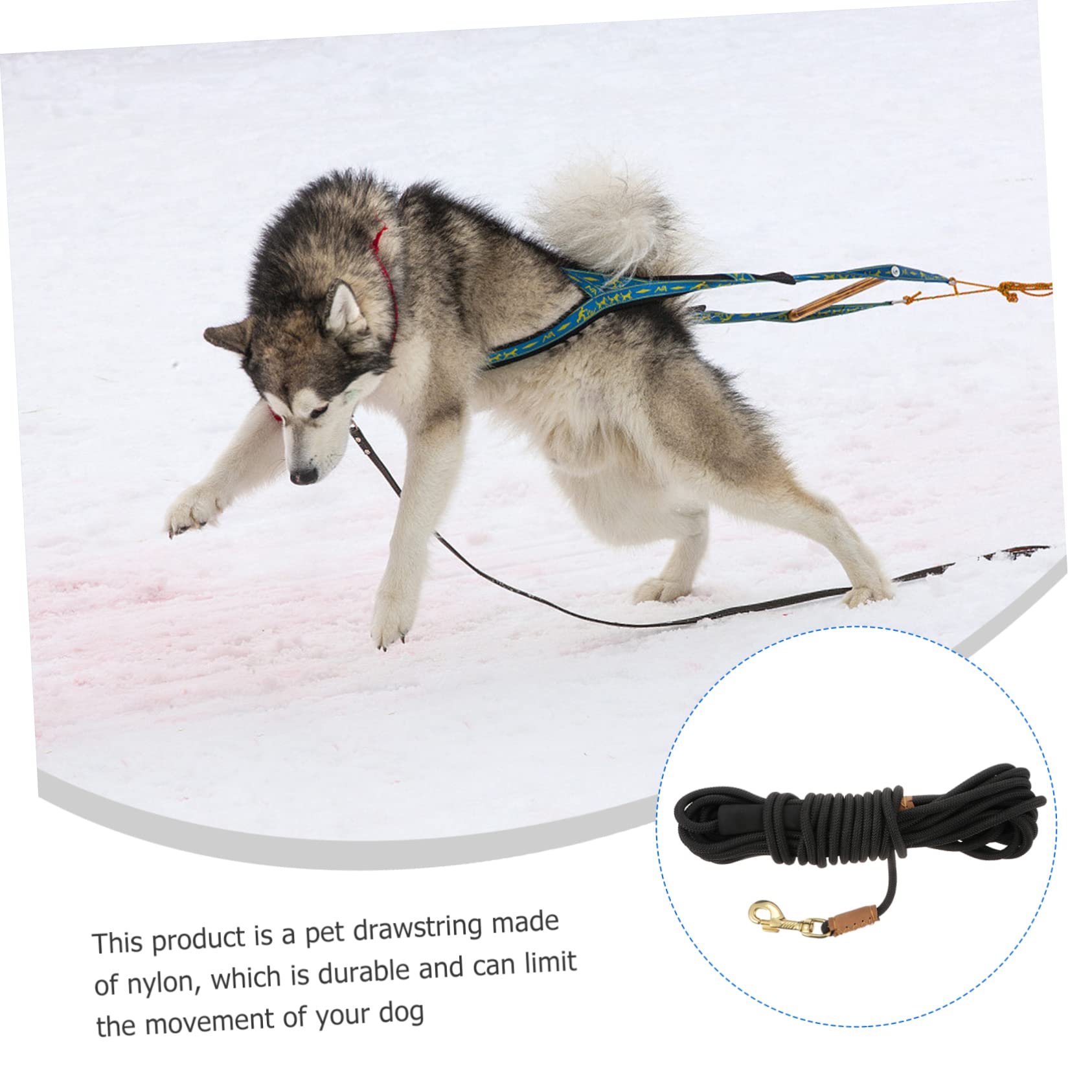 Mikikit Meters Pet Training Leash Pet Traction Rope for Dogs and Comfortable for Outdoor Activities Walking Shopping and Training