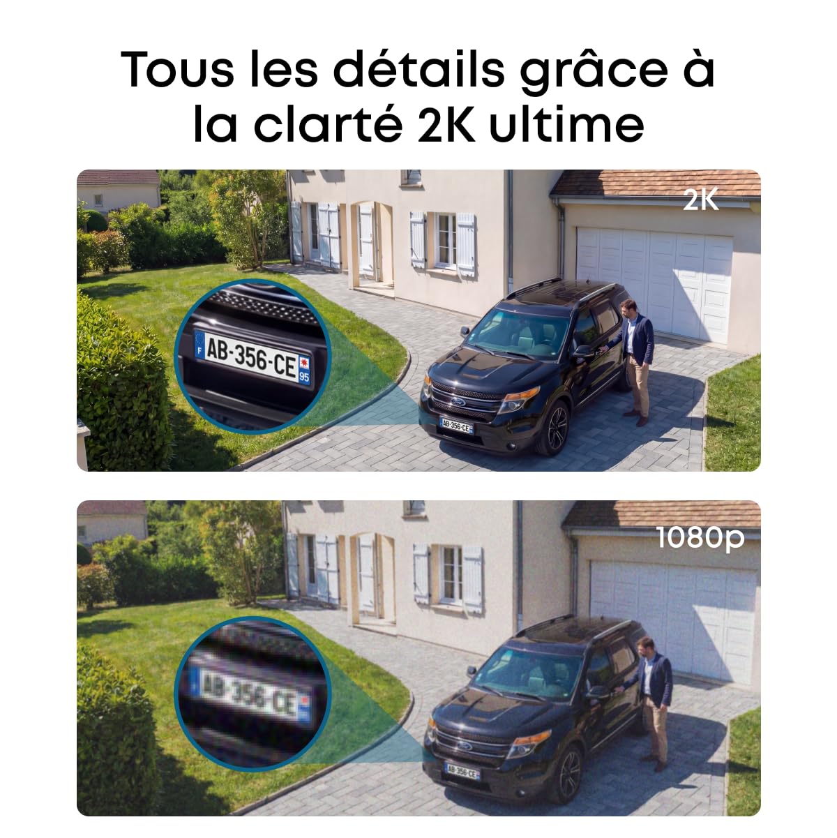 eufy Security eufyCam C37 2K Caméra Surveillance WiFi extérieur sans Fil | Caméra extérieure, suivi IA à 360° PTZ, énergie solaire, détection IA, sans frais, stockage local