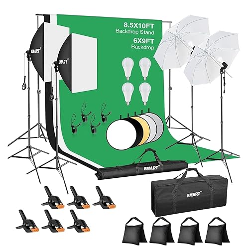 EMART 8.5 x 10 ft Backdrop Support System, Professional Photography