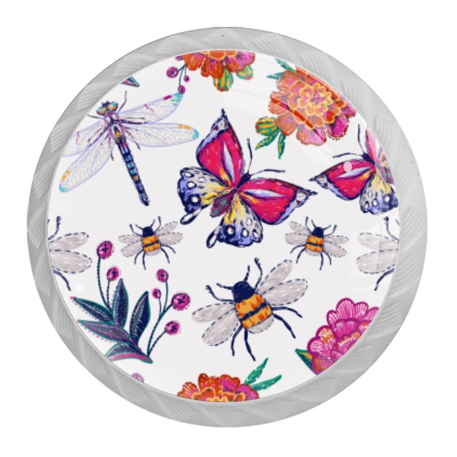 Tqmspg Multi Butterfly And Flowers