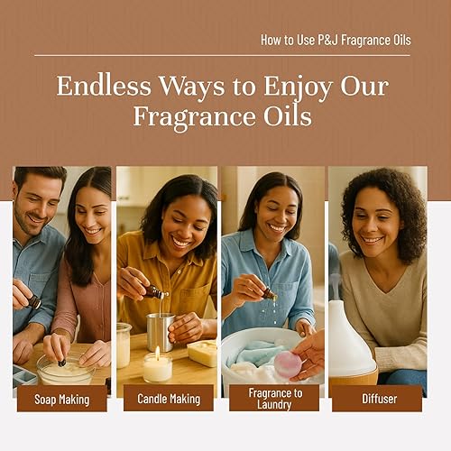 Miniatura 131 de Juego Floral de 6 aceites aromáticos de alta calidad de violeta, jazmín, rosa, lila, fresia, gardenia, 0.33 fl oz (10 ml)