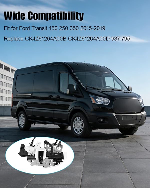 Sliding Door Latch Lock Actuator Cable Fit for Ford Transit-150 250 350 350HD Thomas Transit Liner Replace CK4Z61264A00B CK4Z61264A00D 937795, Right Passenger Side by PUXWQT - Used condition - Image 5