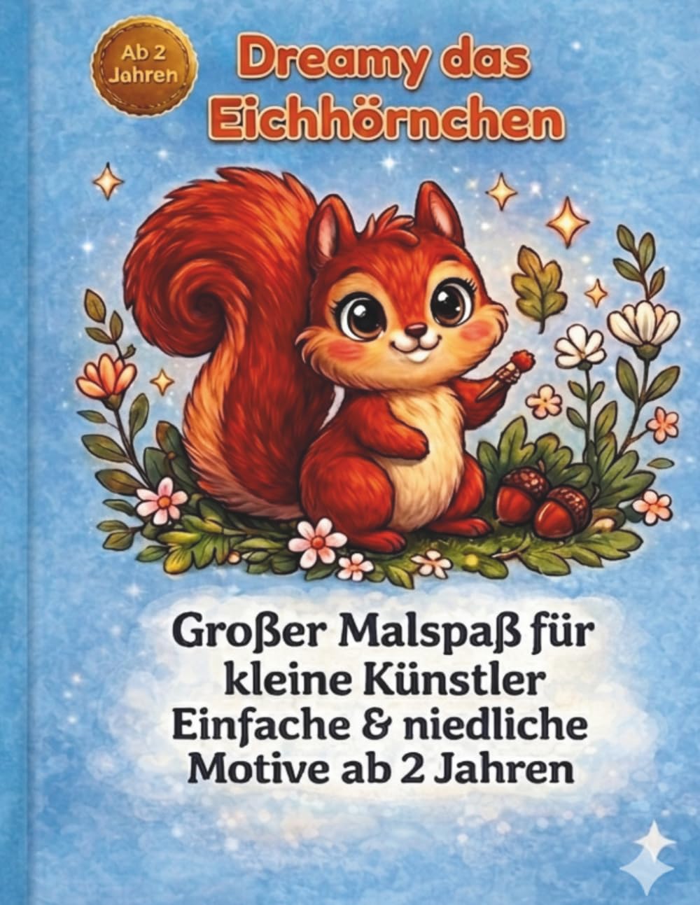 Dreamy das Eichhörnchen: Großer Malspaß für kleine Künstler (Einfache und niedliche Motive ab 2 Jahren)