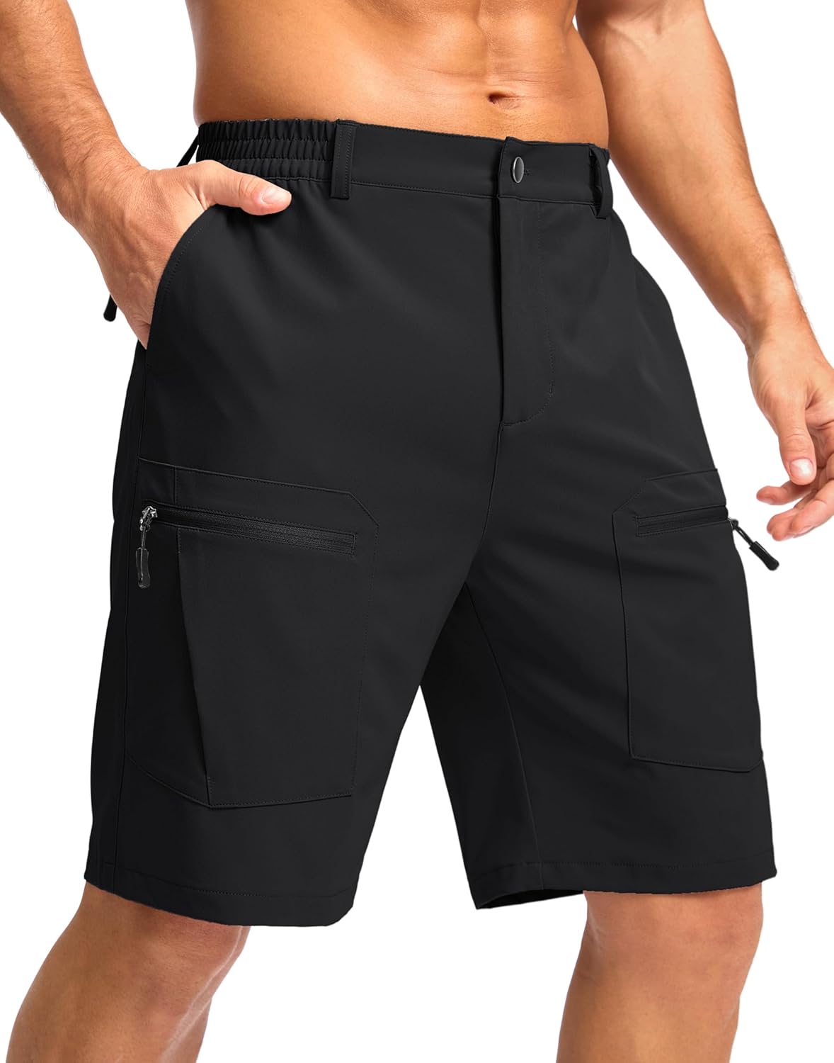 Pudolla Men’s Hiking Cargo Shorts 9″ Lightweight Stretch Travel Work Shorts for Men Outdoor Casual with 5 Pockets Pudolla Men’s Hiking Cargo Shorts 9″ Lightweight Stretch Travel Work Shorts for Men Outdoor Casual with 5 Pockets