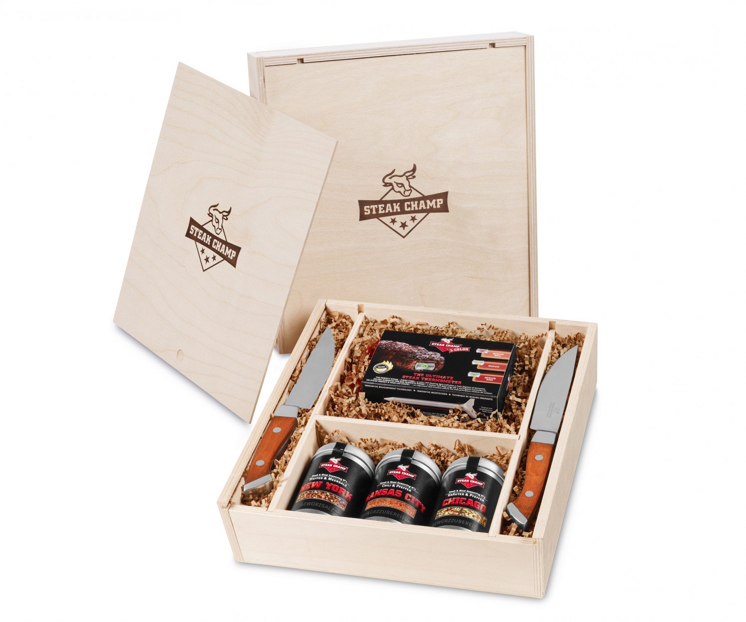 Mastrad 4260303820958 zestaw prezentowy 3-kolorowy do steków Gourmet