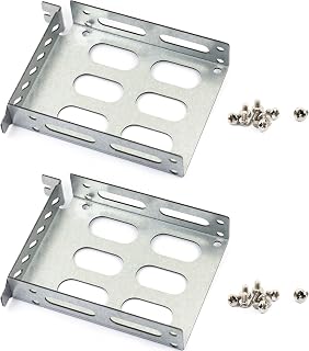 2pcs 2.5" Hard Drive Tray Holder for PCI SSD HDD Metal Mounting Bracket Adapter 2U Case
