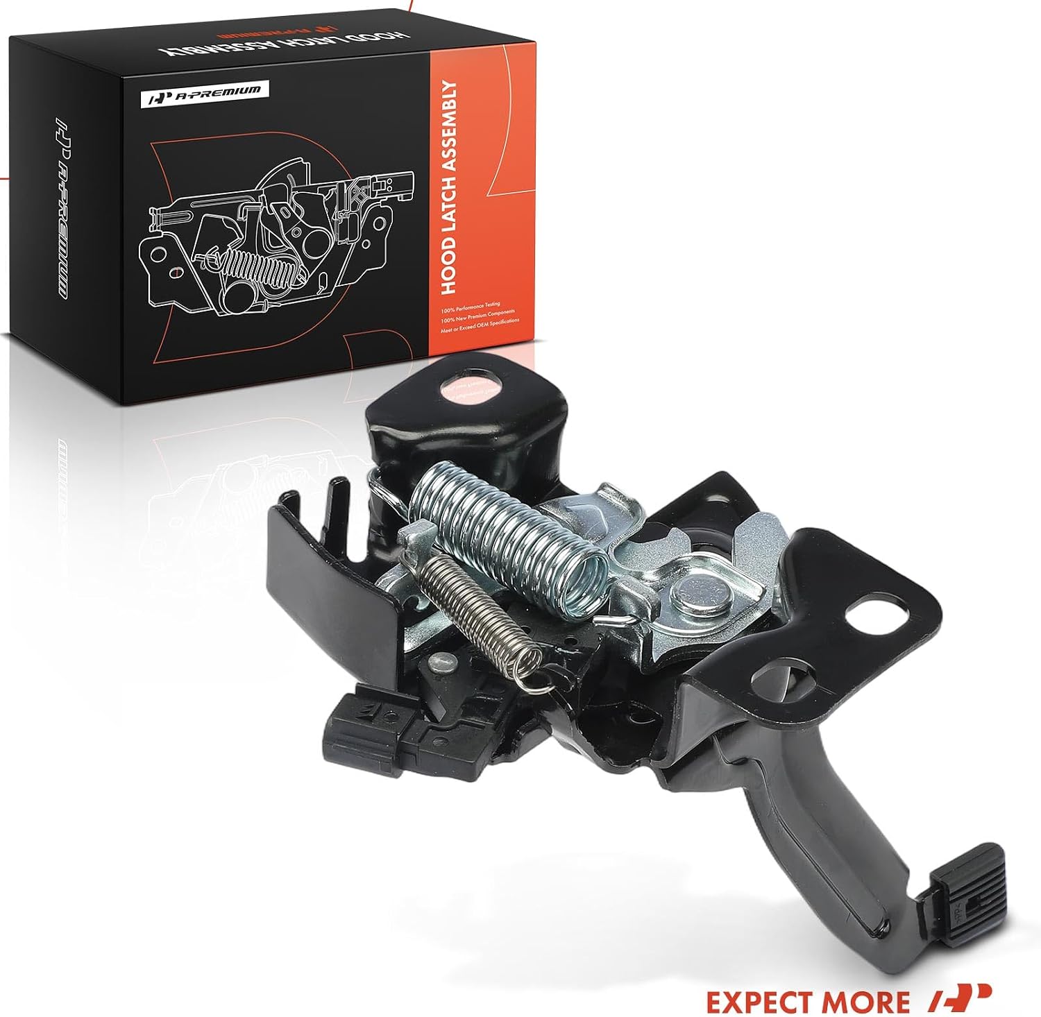 A-Premium Hood Latch Lock Compatible with 2023-2025 Honda Accord, Sedan, Front Hood Lock Engine Bonnet Latch Assembly