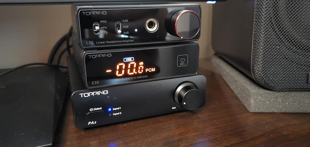 ​【美品】Topping L30 アンプ ブラック Amazon.co.jp: TOPPING L30 Amp 6.35MM NFCA 3ステップゲイン設定 HiFi