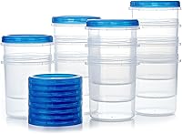 Vista 11 de Recipientes para aderezo de ensalada, [8 unidades x 2 onzas] reutilizables, fáciles de abrir, aderezo, condimento, salsa, recipientes para dip