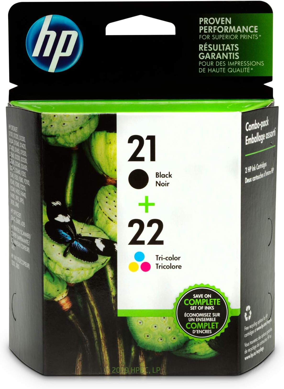 hp printer ink 22