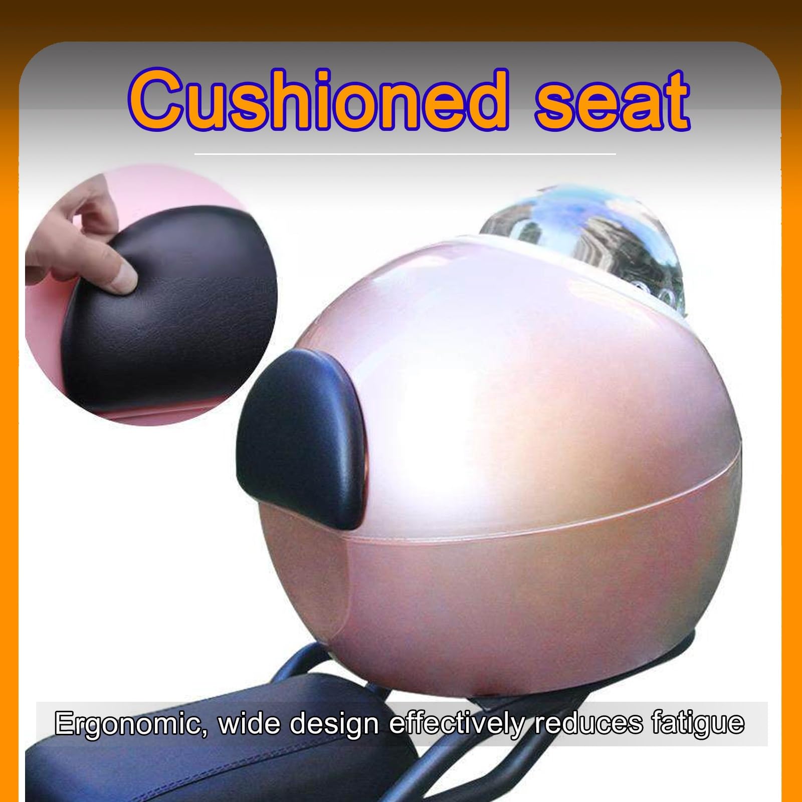 Trasportino Cane Moto Rigido Impermeabile Antiurto Porta Cane Moto Struttura Capsula Trasparente per Piccoli Cuccioli Gatti Gite In Moto All'aperto(White)