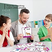 Vista 30 de WJPC 55 tarjetas, 106 tarjetas flash de alta frecuencia de primer grado, tarjetas de aprendizaje de fonética de primer grado para niños de 5, 6, 7