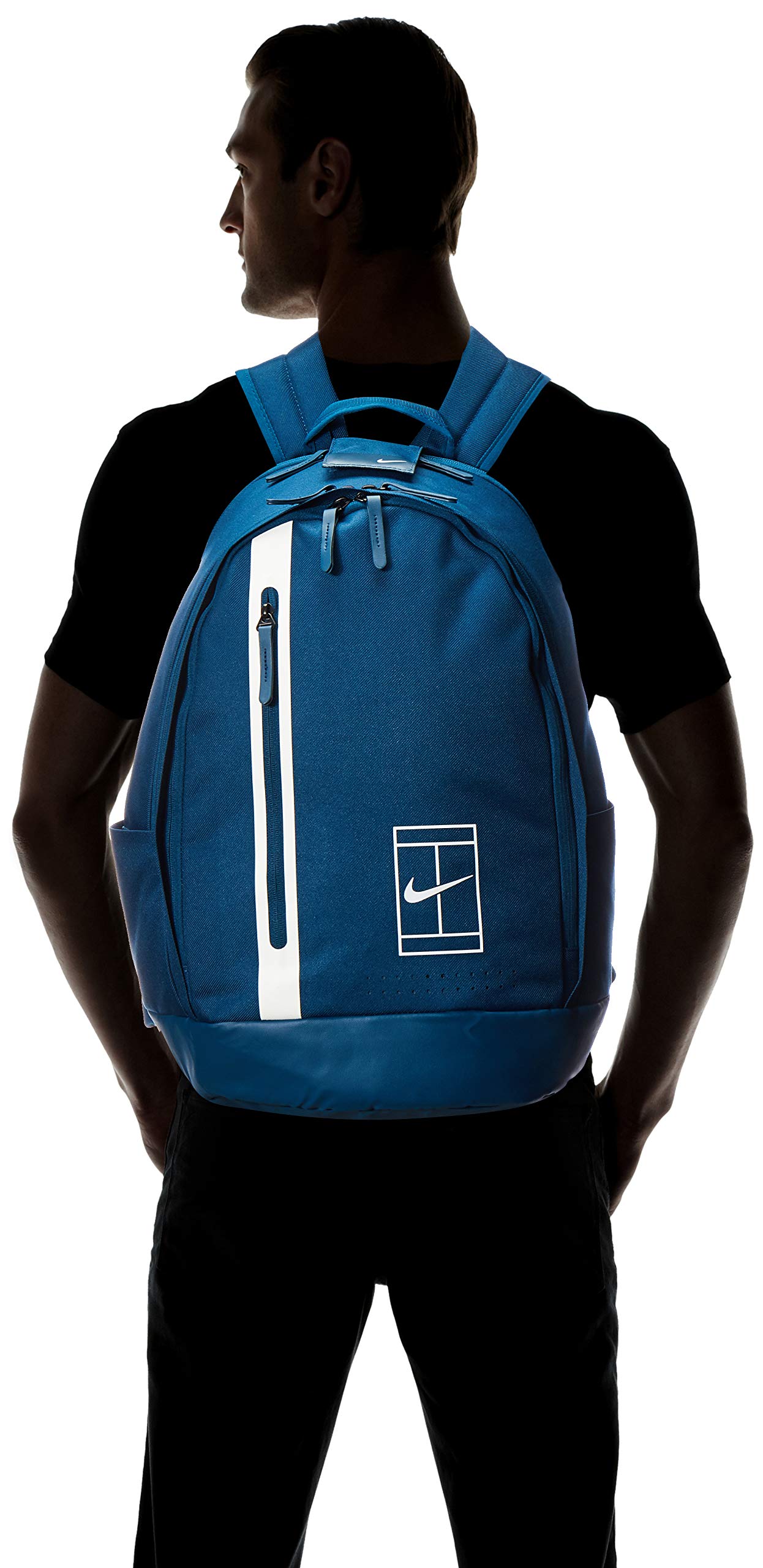 nike court advantage tennis backpack valerian blue