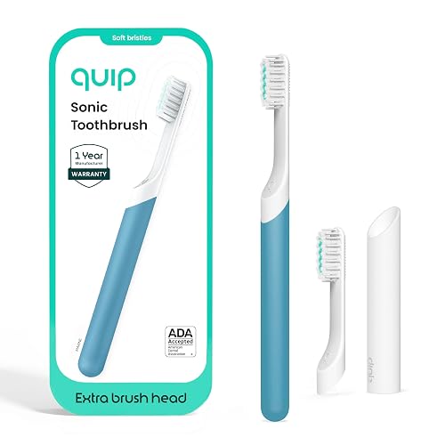 Quip Sonic Electric Toothbrush for Adults Marine Blue