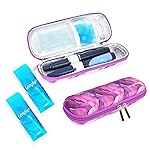 YOUSHARES Portable Insulin Cooler Travel Case - TSA Approved Diabetic Medication Cooling Bag, EVA Insulated Organizer for Epi Pens, Refrigerated Diabetes Supplies Carrying Storage Kit with 2 Ice Pack