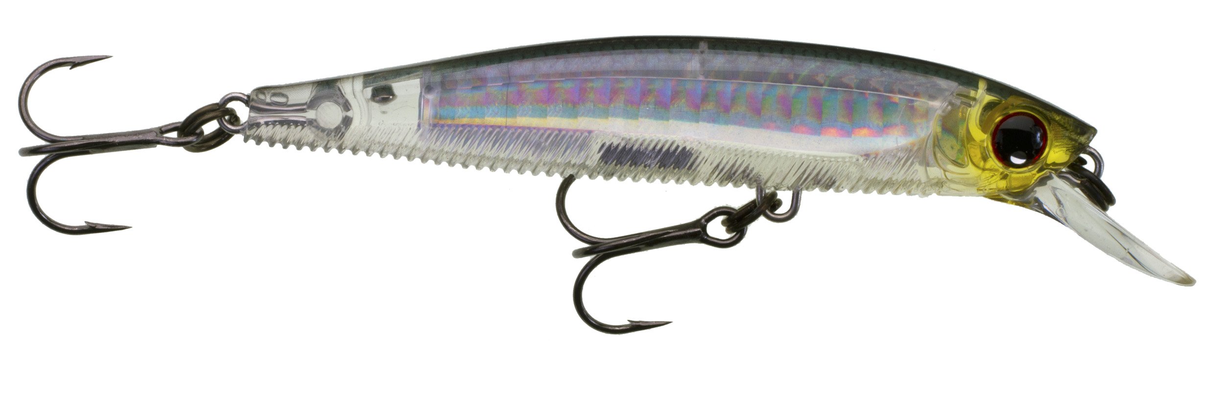 Yo-Zuri 3DB Minnow Floating Lure, Prism Silver Black, 3 1/2-Inch