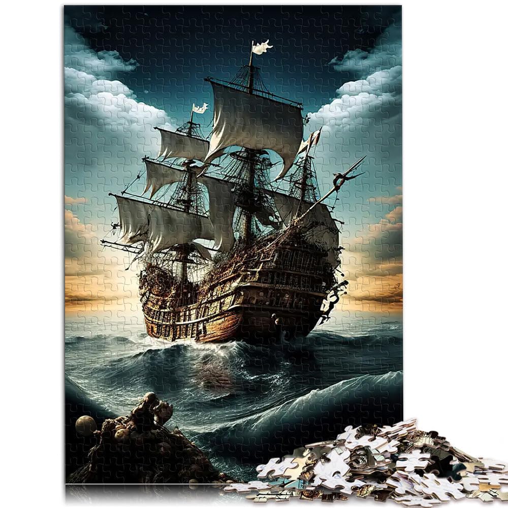 Puzzle 2000 pezzi per adolescenti Nave pirata Giocattolo educativo intellettuale decomprimente Collezione di artisti, Belle arti 70x100cm