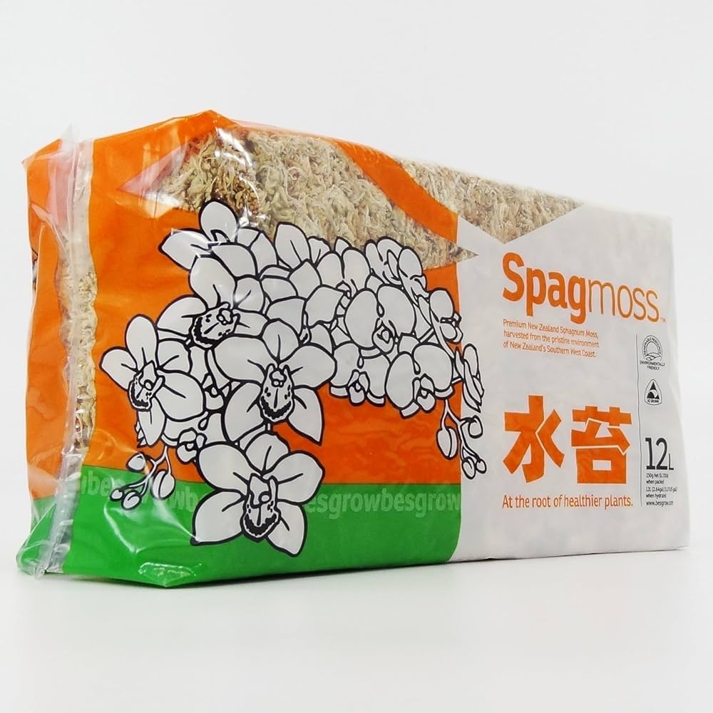 ニュージーランド産水苔ＡＡＡＡＡ250g２入りプラス発酵バーク4ℓ4袋 ニュージーランド産水苔AAAAA250g2入りプラス発酵バーク