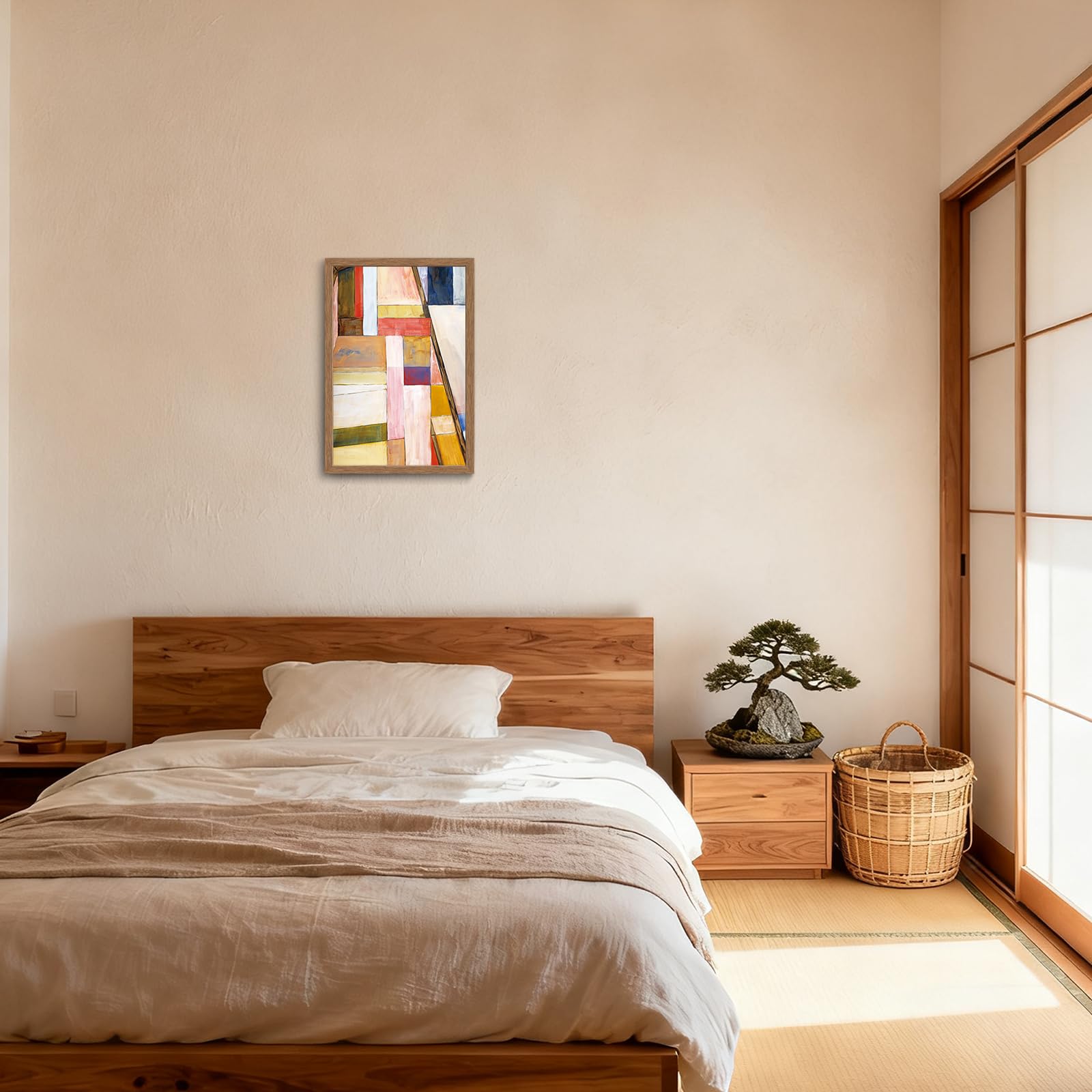 Amazon.co.jp: 木子誉絵画館 アートパネル ポスター カラフルな色塊