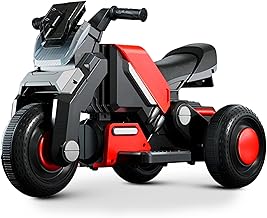 Sponsored Ad - Hyrider 6V Electric Kids Bike with Rechargeable 6.5 Ah Battery Inbuilt Imported Motor Drive | Music Player, Front LED Light & Foot Accelerator Pedal Bike for Ages 1-4 Years