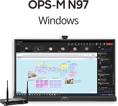 Promethean OPS-M N97 8GB DDR5 RAM, 256GB SSD, UHD Graphics, Wi-Fi 6, Bluetooth 5.2, 4K HDMI, OPS Slot-in PC Module for Interactive Displays
