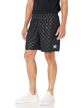 Umbro Men Checkered Short, Black, Small at Amazon Men's