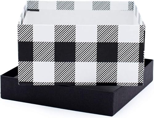 Miniatura 2 de Cajas de papel kraft reciclado fabricadas en Estados Unidos  6.25 pulgadas, 7.25 pulgadas y 8.25 pulgadas  Cajas cuadradas anidadas con tapas (juego