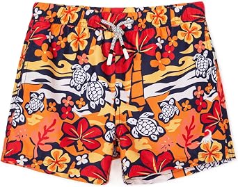 SURF CUZ Surfcuz Little Boys Swim Trunks UPF 50+ Toddler Beach Shorts Swimsuit Kids Quick Dry Swimwear