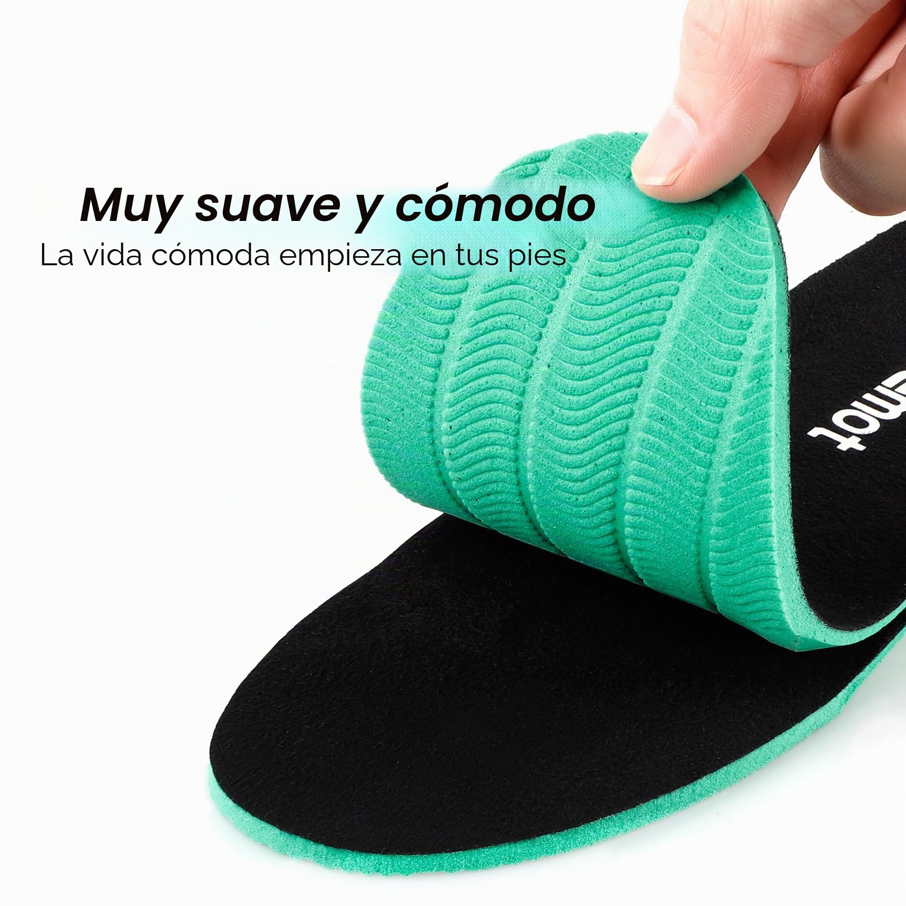 Riemot Plantillas Confortables de Reemplazo para Zapatos Hombres Mujeres, Plantillas Absorción de Impacto Amortiguación para Botas de Trabajo Zapatos para Correr Entrenadores