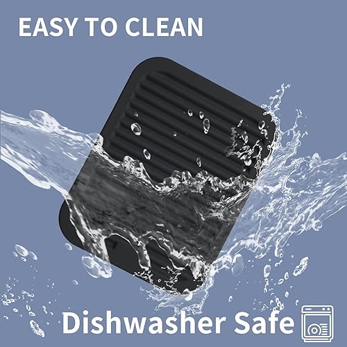 Miniatura 8 de Walfos Salvamanteles para platos calientes, salvamanteles de silicona multiusos, soportes para ollas resistentes al calor para cocina, almohadillas