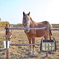 Vista 7 de 5 ganchos para correa de cubo de caballo, correas de cubo para puestos de caballos, proveedores de caballos, correas de nailon ajustables, uso