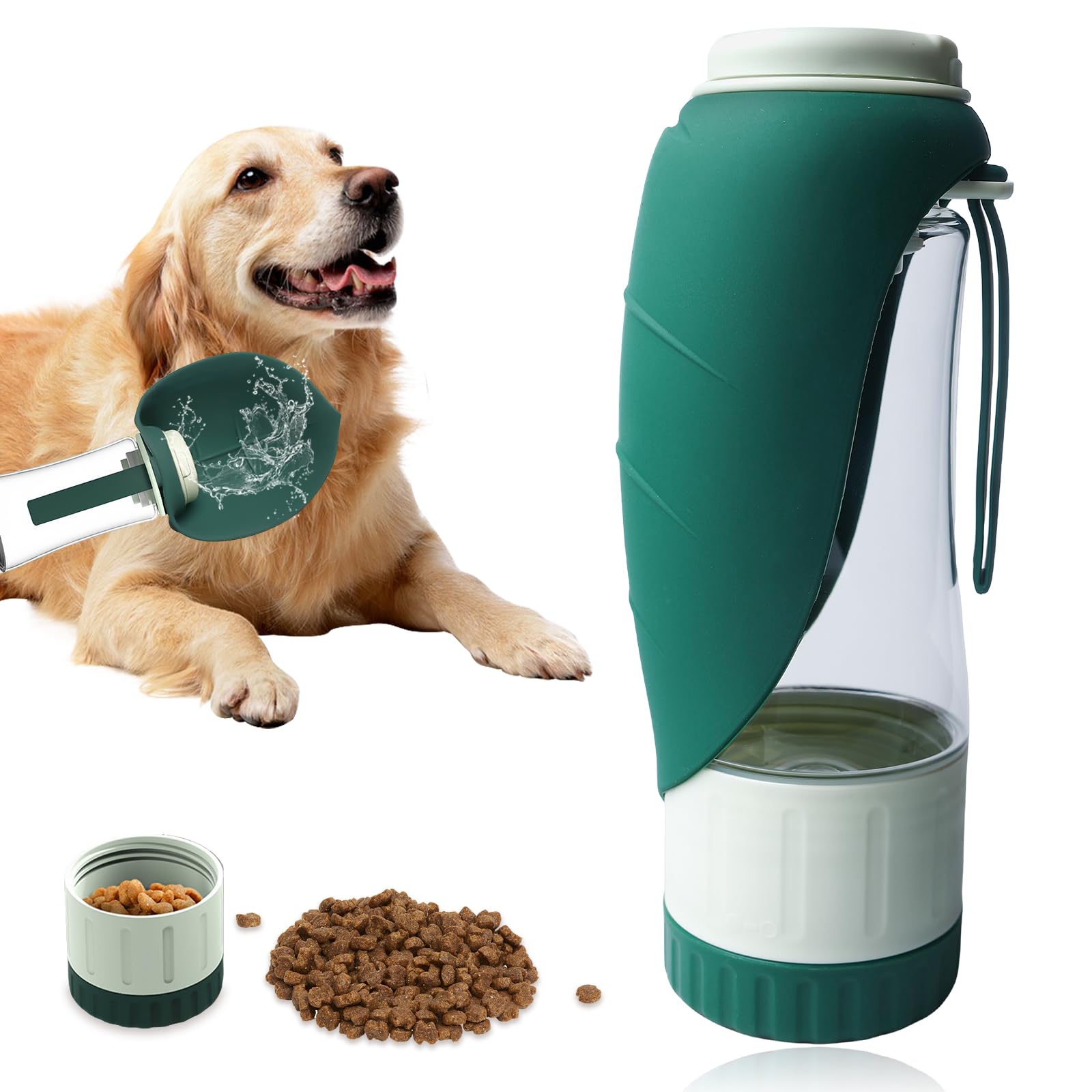 PORFOYO Borraccia da 600 ml per Cani, da Viaggio