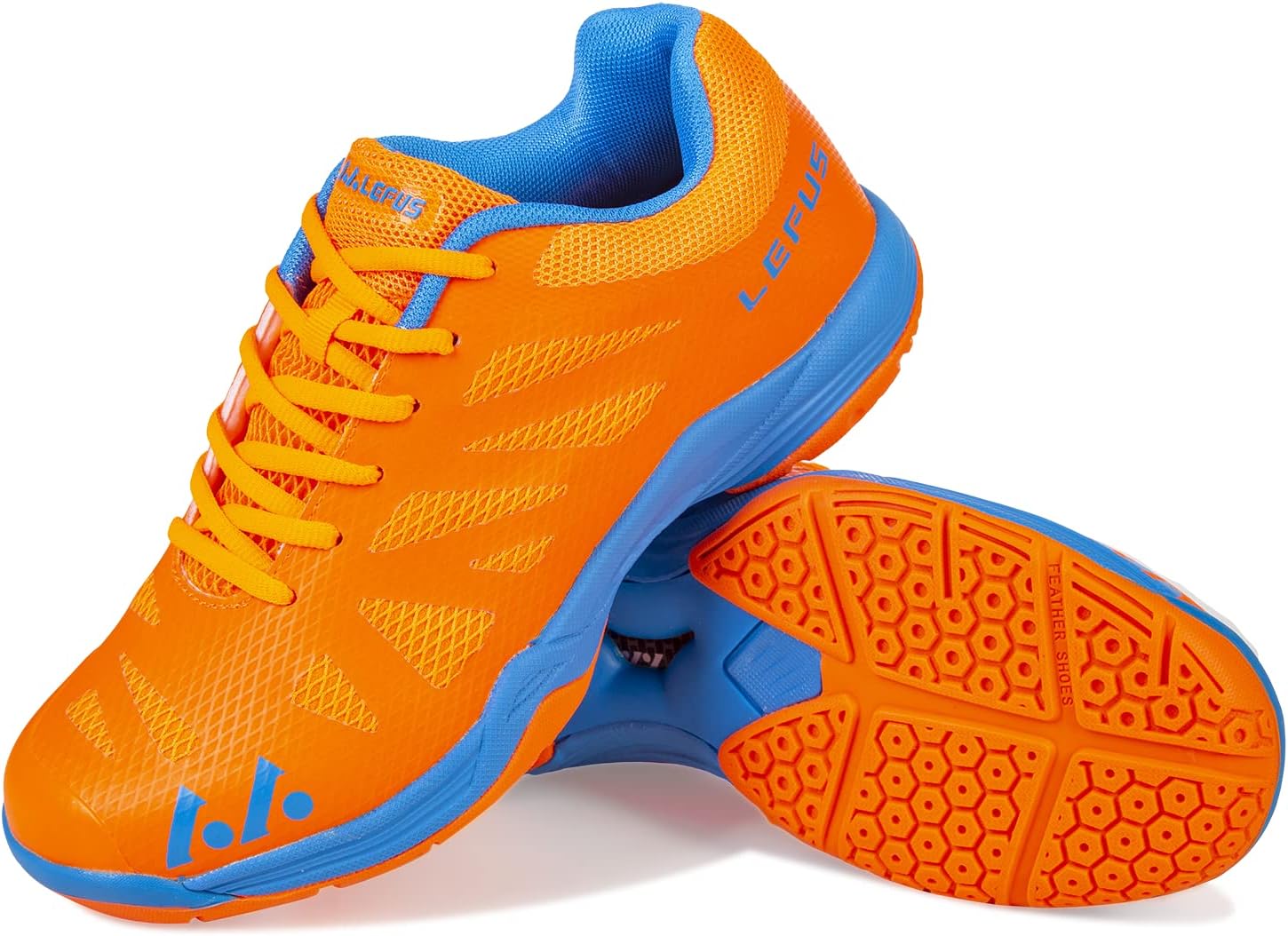 Condromly Women's Luff 10 Lightweight Cushioning Pickleball Court Shoes (010 Orange, 7.5)