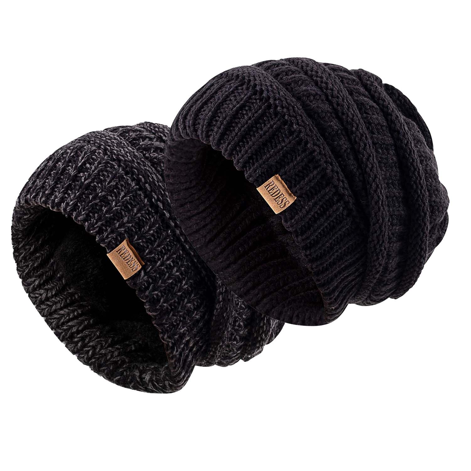REDESS Slouchy Beanie Hat per Uomo e Donna Winter Warm Chunky Soft Oversize Cable Knit cap