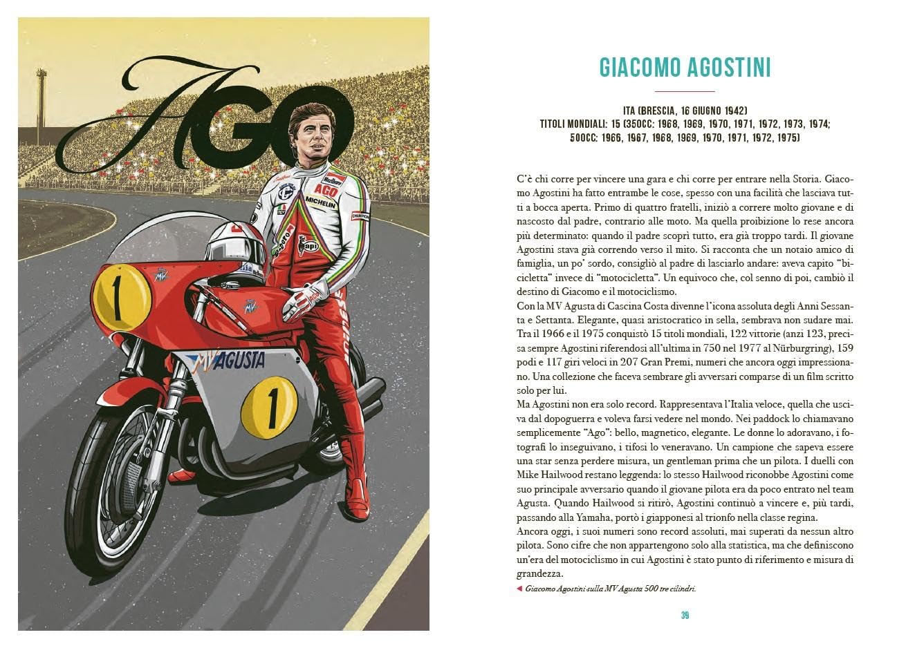 La storia del motomondiale in 50 ritratti. Ediz. a colori