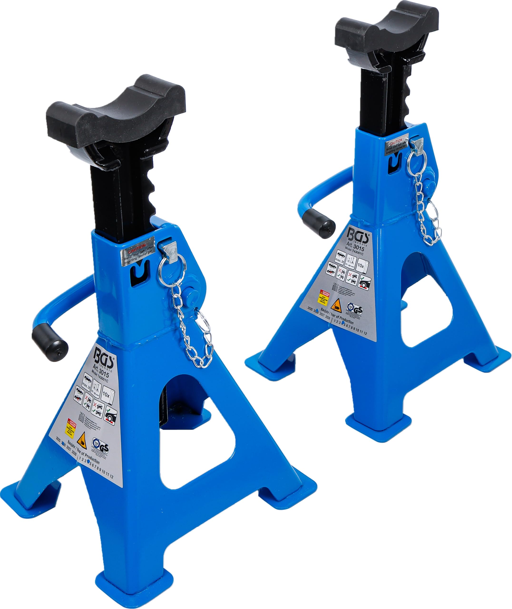 BGS 3015 | Chandelles | Charge 3000 kg/Paire | Course 276-420 mm | 1 Paire