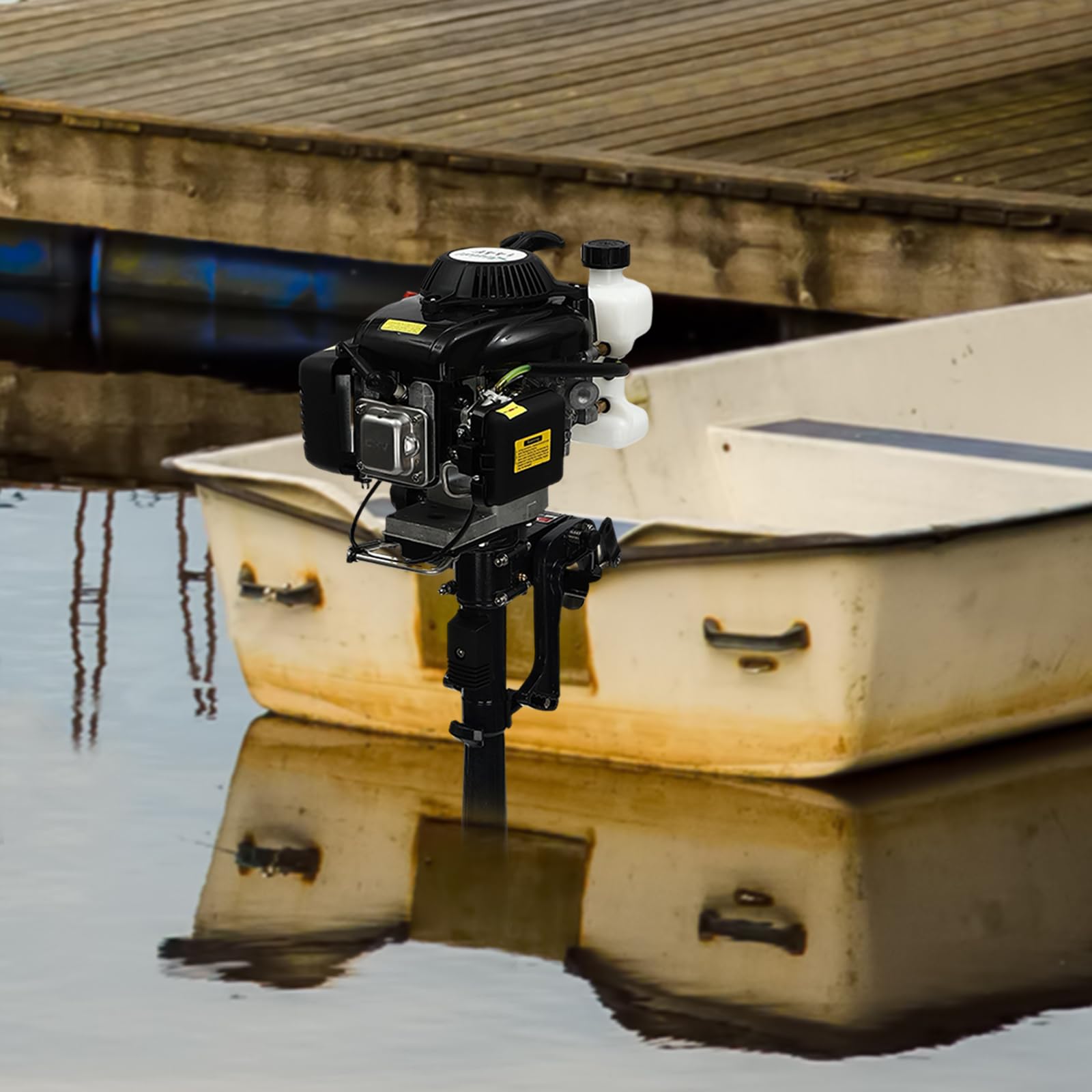 Motore fuoribordo da 3 CV a 4 tempi, motore fuoribordo barca, 1,2 litri, accensione CDI, 2,2 kW, 5500 giri/min, per barche da pesca, canoe e avventure all'aria aperta