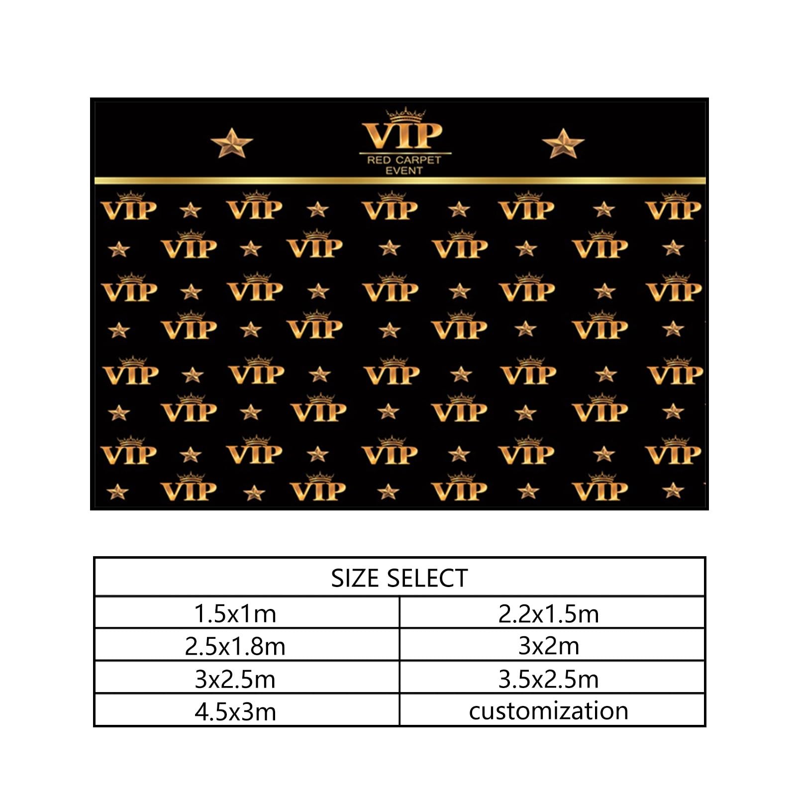 YongFoto 3,5x2,5m Vinile fondali fotografici Sfondo VIP Red Carpet Event Crown Stars Foto nera Sfondo foto Studio Fotografico video Fondale foto Decorazione del Partito Accessori