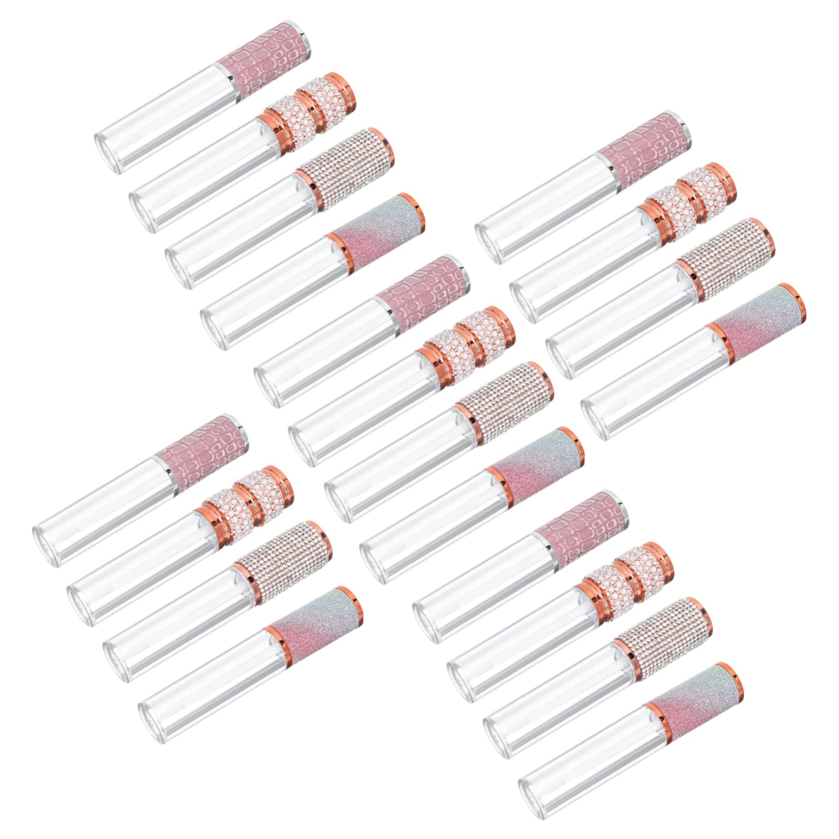Tube de Gloss à Lèvres Rechargeable 5ml en Abs, Lot de 20 Pièces
