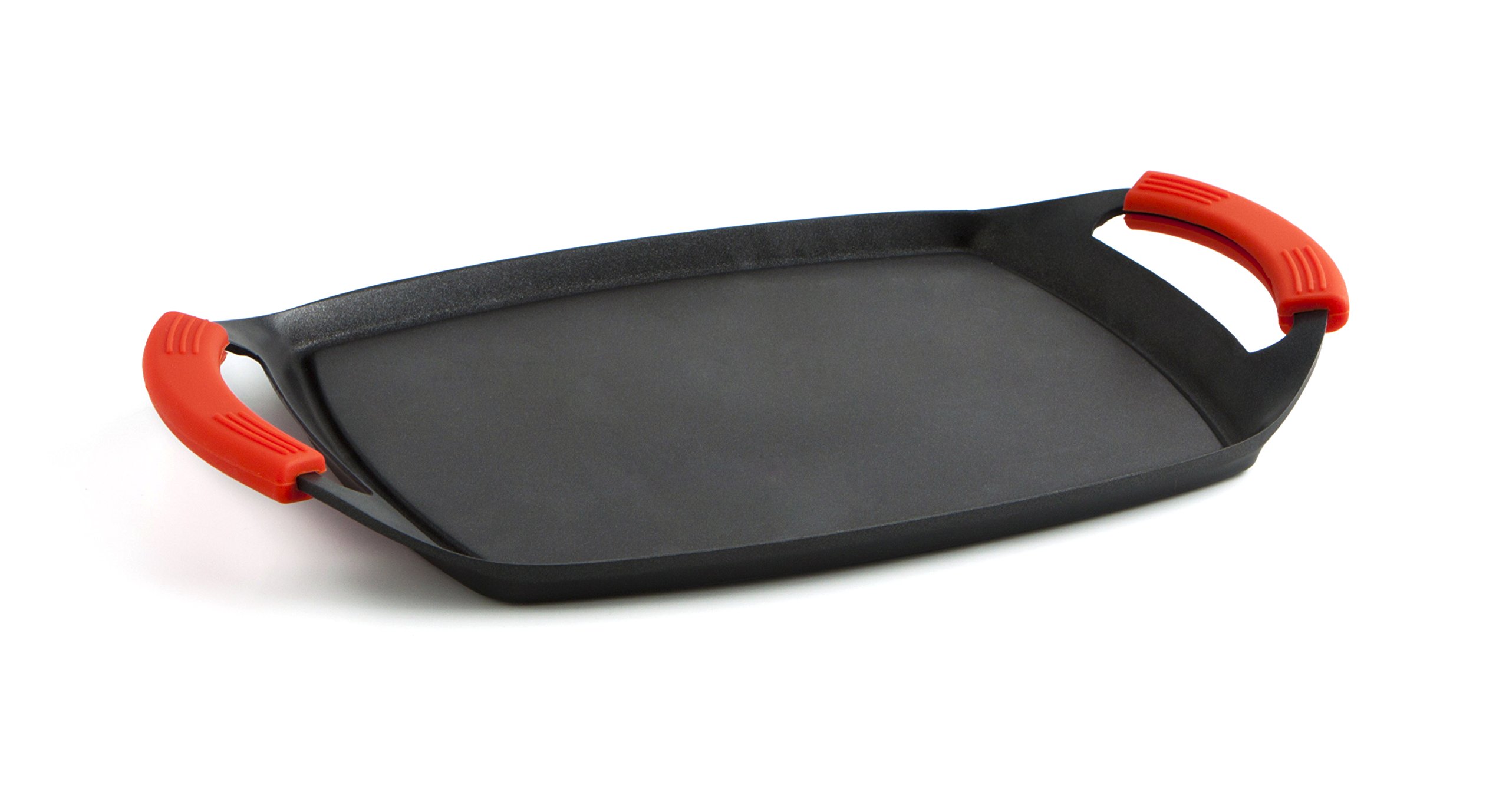 Quid Intense - Asador de aluminio fundido con mango plegable, 38 x 23 x 4 cm