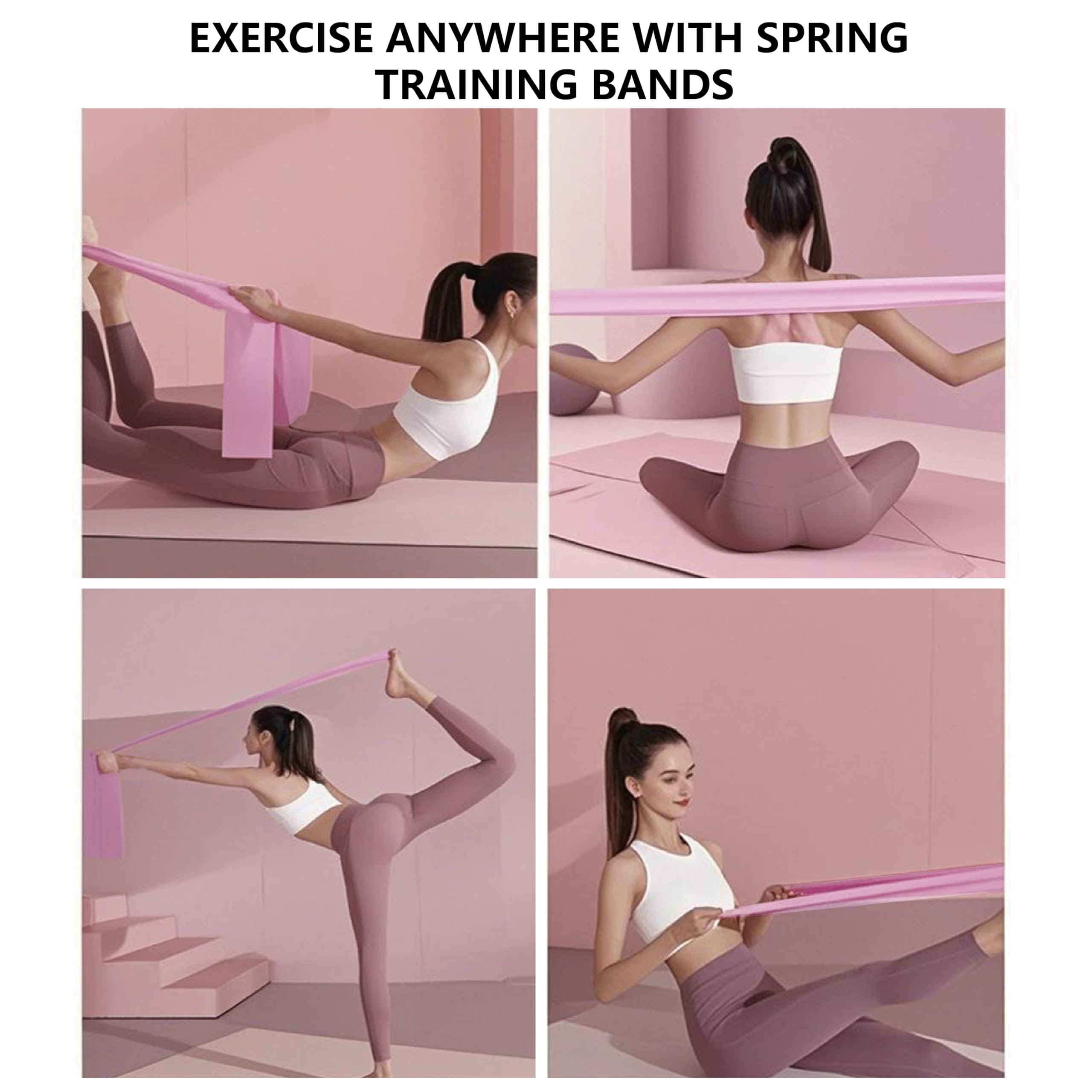 MAOMUN 6 Mattoncini Yoga Blocchi Yoga con Elastici Palestra e Cinghia, Antiscivolo Blocks, Leggero Mattoncini Mattoncino Pilates Essential Kit per Equilibrio Stretching Pilates